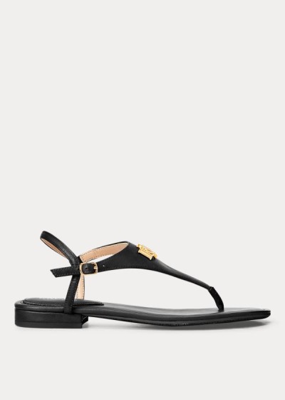 Women's Ralph Lauren Ellington Leather Sandals | 406278IQF